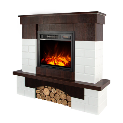 Electric fireplace Leon & Dionis, Art Flame, 958x1096x280 mm, 1500W, 2 heating levels, 5 flame brightness levels, Timer