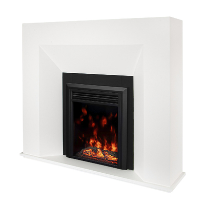 Electric fireplace Nova Flame & Cris, Art Flame, 1100x1250x300 mm, 1500W, wood crackling effect, 10 flame colors, thermostat, timer