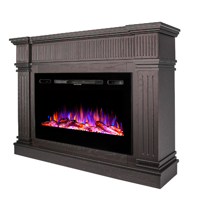 Electric fireplace Blaze & Adeli, Art Flame, 1000x1400x300 mm, 1500W, 3 flame colors, 5 flame brightness levels, Logs and crystals