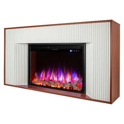 Electric fireplace Pyrona & Tomas maxi, Art Flame, 800x1500x330 mm, 1500W, 50 color combinations, thermostat, logs and crystals