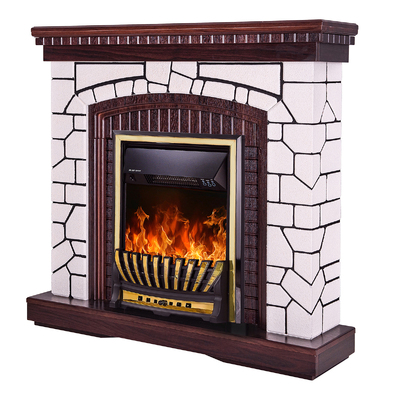 Каминокомплект Natali & Meridian, Art Flame, 1058x1100x300 мм, 2000W, Термостат, 5 режимов интенсивности пламени, Таймер