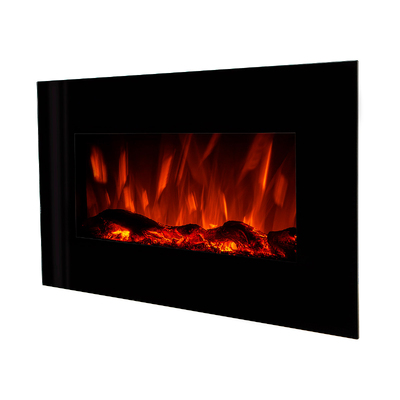 Marcus wall mounted electric fireplace, Art Flame, 450x840x140 mm, 1500W, 3 flame colors, 5 flame brightness levels, Timer