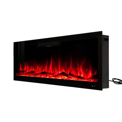 Șemineu electric de perete-incorporabil Vegas 50, Art Flame, 457x1270x126 mm, 1500W, 10 culori ale flăcărilor, Termostat, Bușteni și cristale