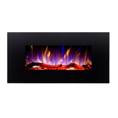 Șemineu electric de perete Marcus, 450x840x140 mm, 1500W, 3 culori ale flăcărilor, 5 niveluri ale intensității flăcărilor, Timer