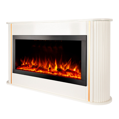 Șemineu electric Rondo & Haven 40, Art Flame, 800x1400x300 mm, 1500W, peste 100 de combinații de culori, Termostat, Bușteni și cristale