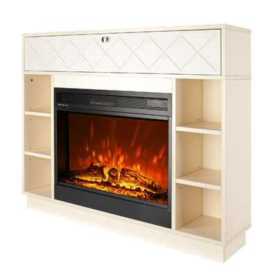 Electric fireplace Dolce & Mirabella, Art Flame, 1000x1200x270 mm, 1950W, Crackling sounds, 5 flame brightness levels, Timer
