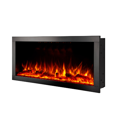 Șemineu electric de perete-incorporabil Haven 60, Art Flame, 460x1524x162 mm, 1500W, peste 100 de combinații de culori, Termostat, Bușteni și cristale