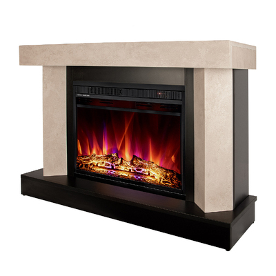 Șemineu electric Palermo mini & Lorance color, 750x1050x320 mm, 1500W, 3 culori ale flăcărilor, 2 trepte de încălzire, 5 niveluri ale intensității flăcărilor