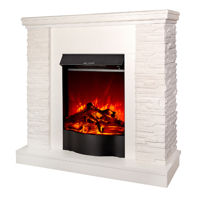 Șemineu electric Rock & Corsica, Art Flame, 903x980x300 mm, 1500W, 2 trepte de încălzire, 5 niveluri ale intensității flăcărilor, Buton alimentare