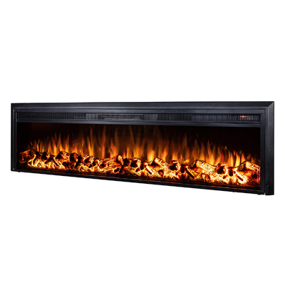 Șemineu electric incorporabil Tanzania XL, 439x1603x180 mm, 1500W, 10 culori ale flăcărilor, Bluetooth, 5 niveluri ale intensității flăcărilor