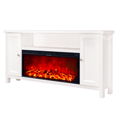 Șemineu electric Mozart & Tasmania, Art Flame, 750x1500x300 mm, 1500W, 2 trepte de încălzire, 5 niveluri ale intensității flăcărilor, Timer