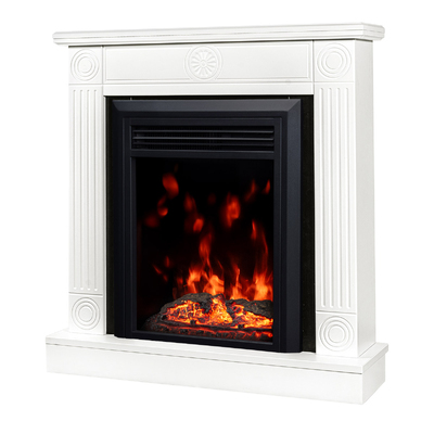 Șemineu electric Donald & Cris, Art Flame, 865x820x250 mm, 1500 W, Efect trosnet de lemne, 10 culori ale flăcărilor, Termostat, Temporizator