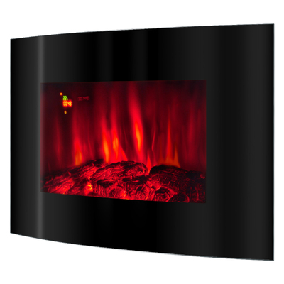 Carlos wall mounted electric fireplace, Art Flame, 560x885x135 mm, 2000W, 7 flame colors, Thermostat, 5 flame brightness levels