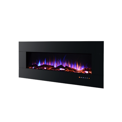 Встраиваемый/настенный электрокамин Advance, Art Flame, 520x1270x112 mm, 1500W, 3 цветов пламени, Bluetooth, 5 режимов интенсивности пламени