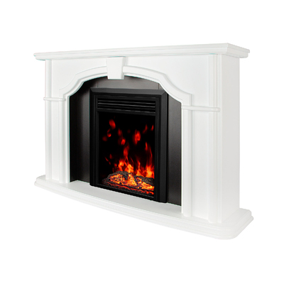 Șemineu electric Sherlock & Cris, Art Flame, 850x1300x330 mm, 1500 W, Efect trosnet de lemne, 10 culori ale flăcărilor, Termostat, Temporizator