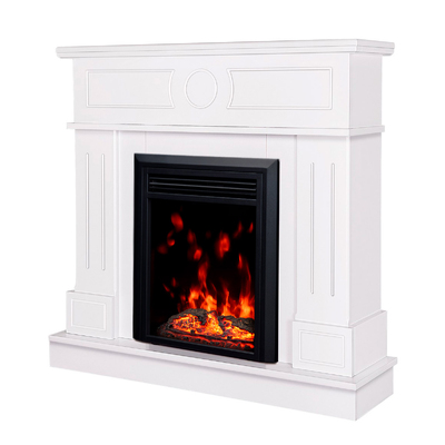 Șemineu electric Ambasador & Cris, Art Flame, 1000x1048x300 mm, 1500 W, Efect trosnet de lemne, 10 culori ale flăcărilor, Termostat, Temporizator