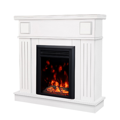 Șemineu electric Marina & Cris, Art Flame, 997x1034x270 mm, 1500 W, Efect trosnet de lemne, 10 culori ale flăcărilor, Termostat, Temporizator