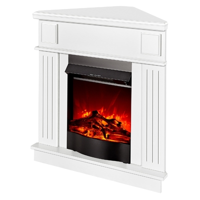 Șemineu electric Marina colț & Corsica, Art Flame, 1000x1000x500 mm, 1500W, 2 trepte de încălzire, 5 niveluri ale intensității flăcărilor, Buton alimentare