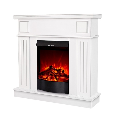 Șemineu electric Marina & Corsica, Art Flame, 997x1034x270 mm, 1500W, 2 trepte de încălzire, 5 niveluri ale intensității flăcărilor, Buton alimentare