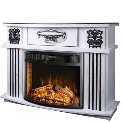 Șemineu electric Roma mini & Ararat, Art Flame, 974x1200x318 mm, 1950W, Efect trosnet de lemne, 5 niveluri ale intensității flăcărilor, Timer