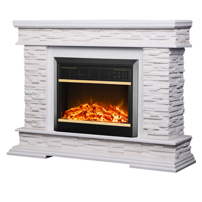 Electric fireplace Stone & Mars, Art Flame, 880x1180x305 mm, 1500W, 2 heating levels, 5 flame brightness levels, Timer