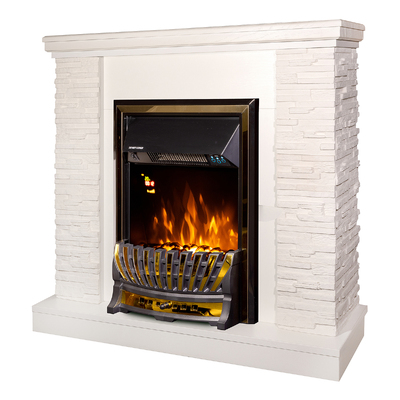Șemineu electric Rock & Meridian, Art Flame, 903x980x300 mm, 2000W, Termostat, 5 niveluri ale intensității flăcărilor, Timer