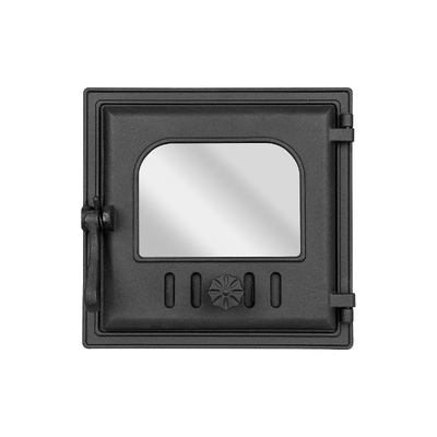 Ușă pentru sobă  K 401, Art Flame, 310x300 mm, Fontă,  Termorezistență 700-950℃, Deschidere rotativă